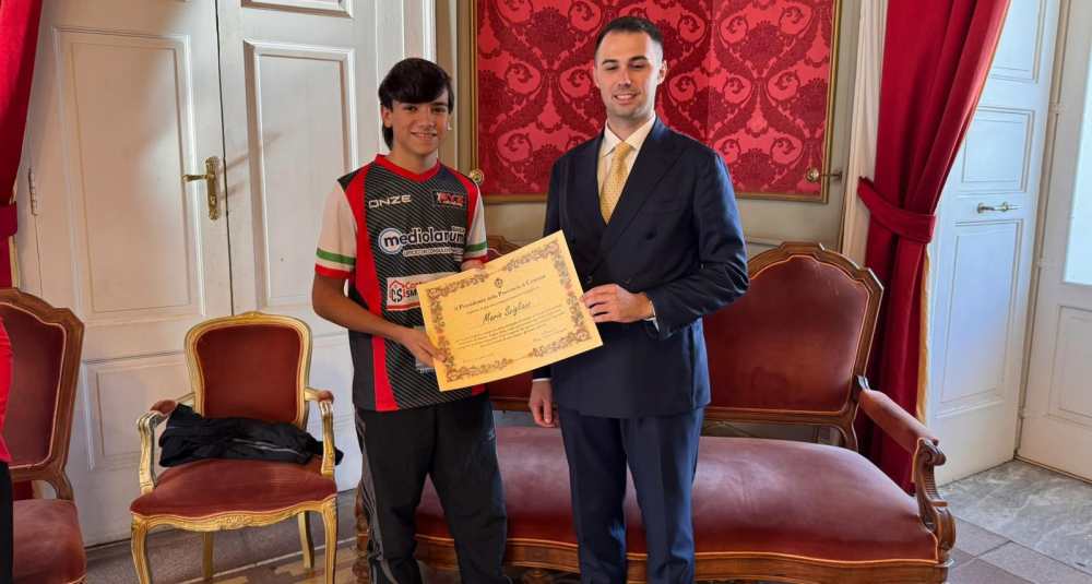 Provincia di Cosenza, riconoscimento a Mario Scigliano: orgoglio per il bronzo ai Campionati Italiani di Inline Freestyle 2026