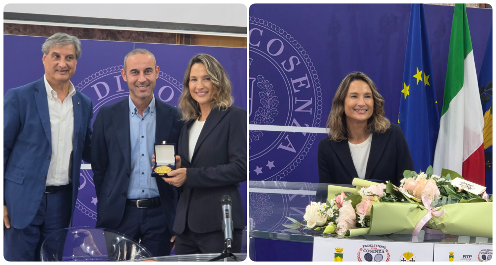 Cosenza accoglie Tathiana Garbin: la capitana della Nazionale azzurra ricevuta a Palazzo dei Bruzi