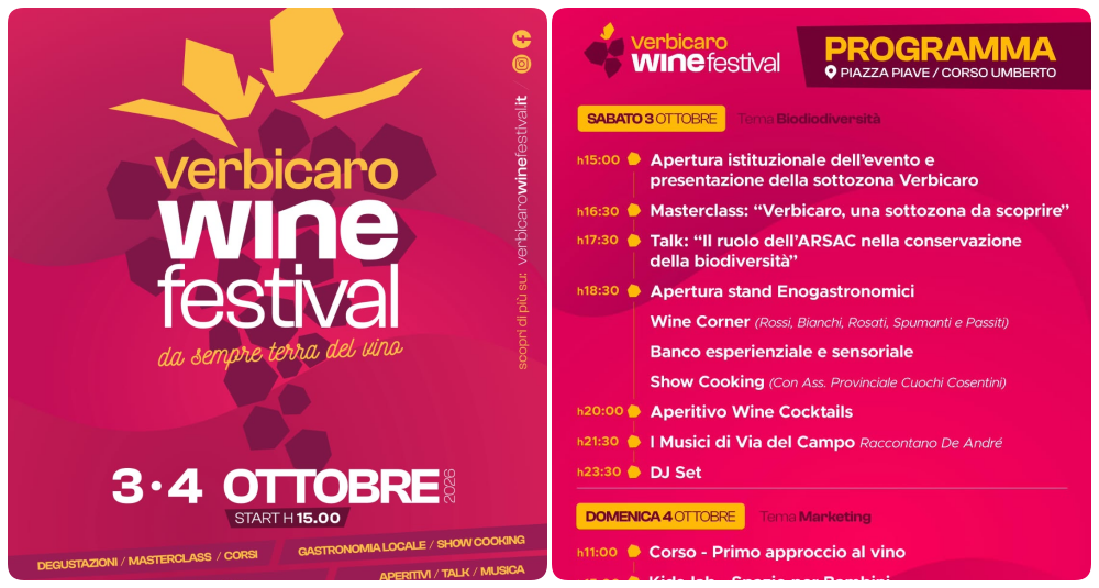 Verbicaro Wine Festival, il borgo del Pollino si mette in mostra tra cantine e musica