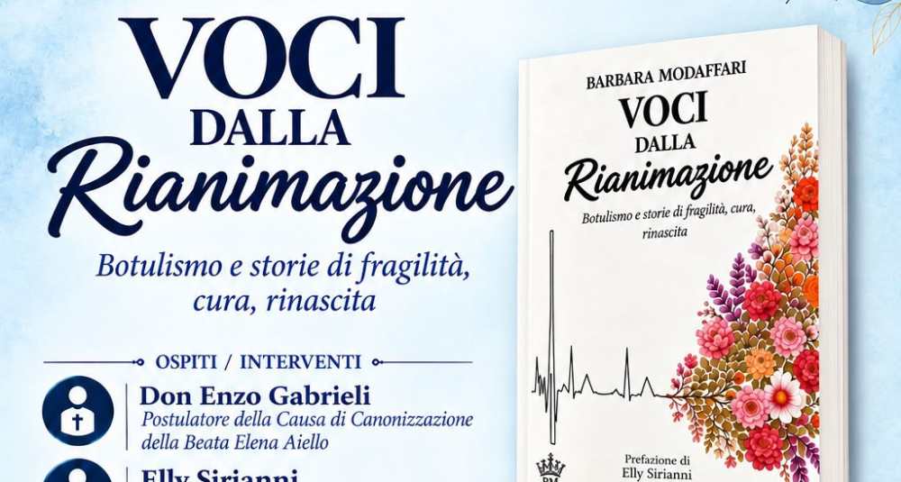 “Voci dalla Rianimazione”, a Cosenza la presentazione del libro di Barbara Modaffari all’Istituto Suore Minime della Passione