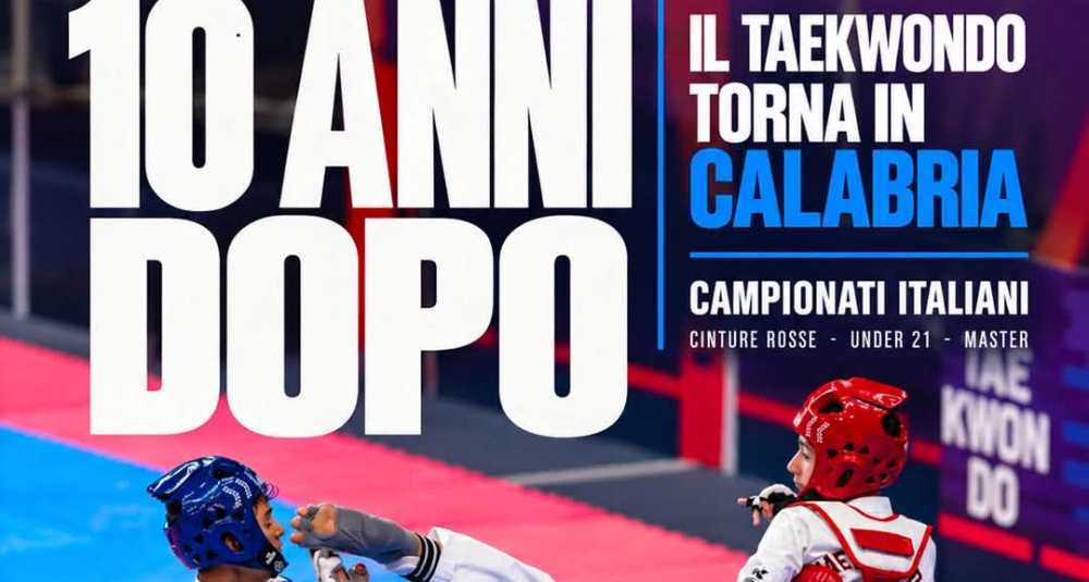 Il grande Taekwondo torna in Calabria dopo 10 anni: dal 16 al 18 ottobre a Corigliano-Rossano i Campionati Italiani